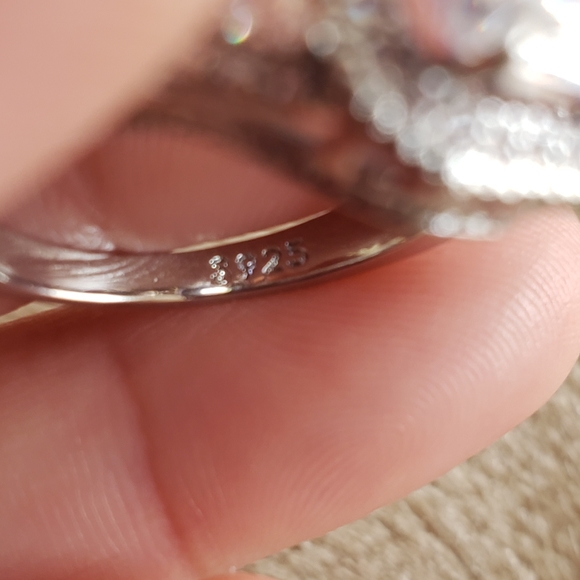 925 silver 5As zirconia stone ring - Picture 6 of 7